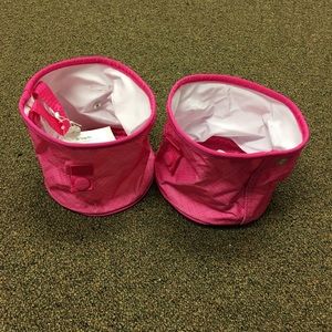 NWT (2) Pink Oh Snap Bins
