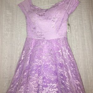 Light purple homecoming/prom dress