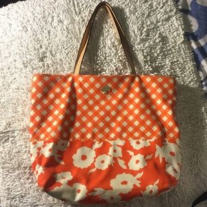 Kate spade orange tote.