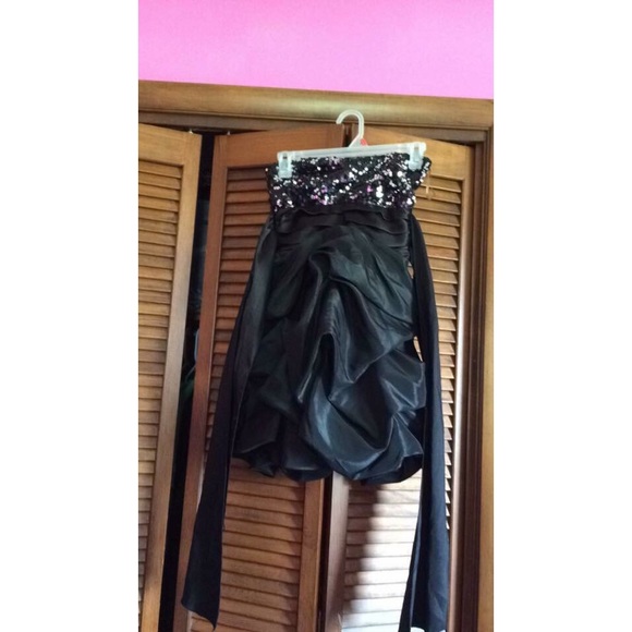 Black semi-formal dress