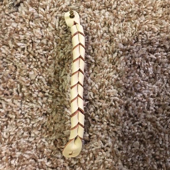 Braided leather bracelet