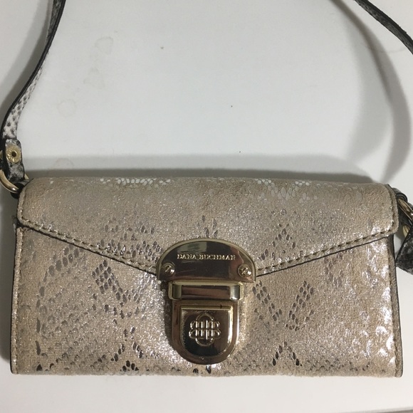 Dana Buchman "Snake Skin" patterned cross body bag