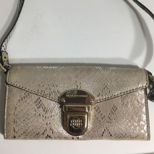 Dana Buchman "Snake Skin" patterned cross body bag
