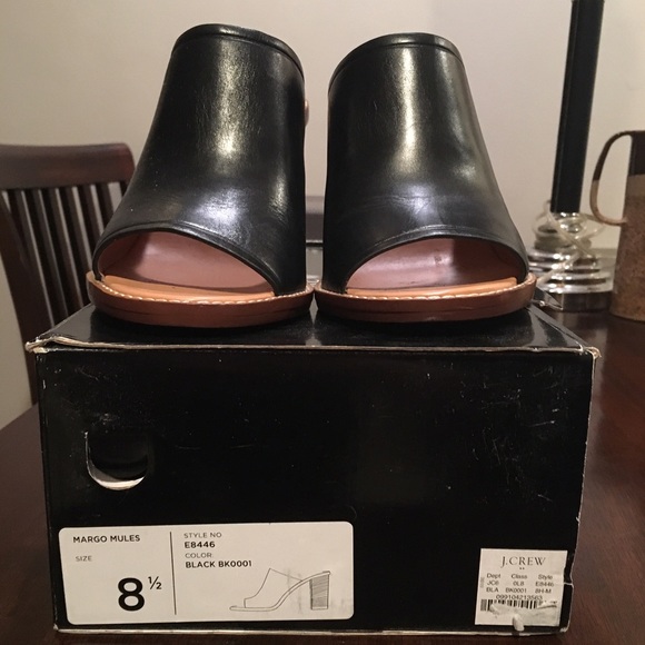 JCREW MARGO LEATHER MULES