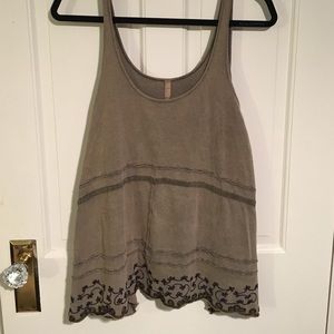 Free People embroidered tank top