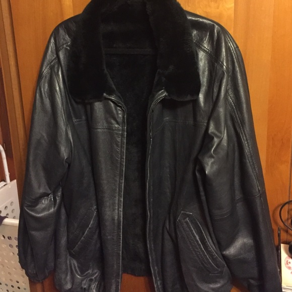 Mink and Leather Reversible Jacket