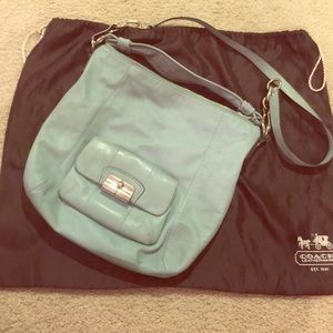 Coach purse soft pastel leather 💯 authentic