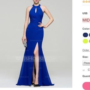 Red mermaid / trumpet ball dress / formal dress