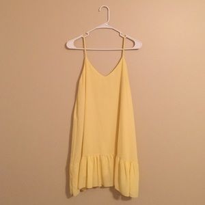 Lulu's ruffled yellow dress