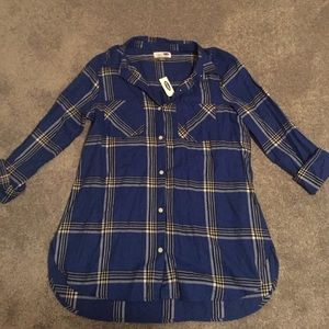 NWT Plaid Shirt with Pockets