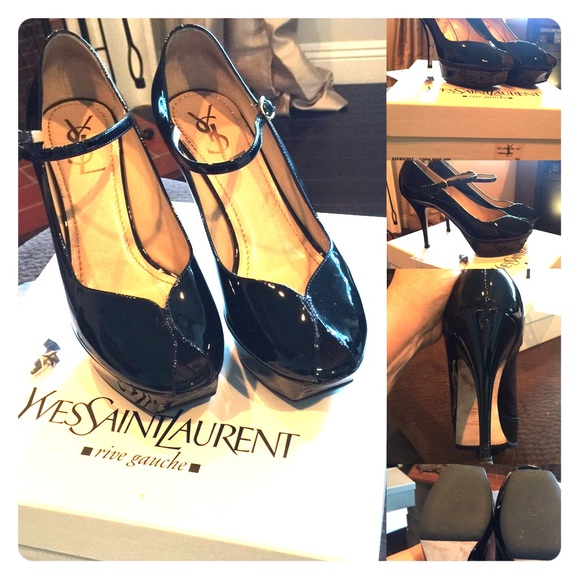 YSL patten leather heels 👠