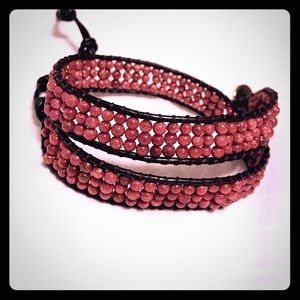 Lulu dharma 2 wrap beaded bracelet