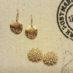 Gold and diamond faux