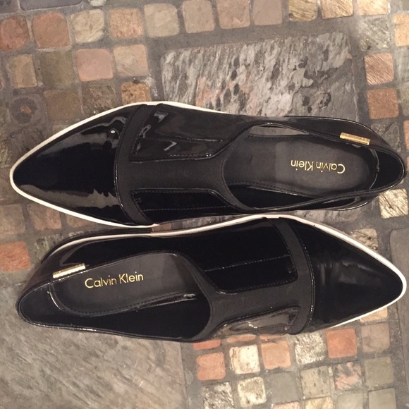 Black Patent Leather Calvin Klein shoes