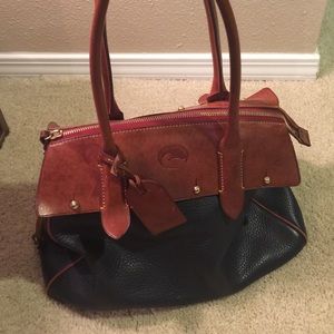 D&B blue leather purse