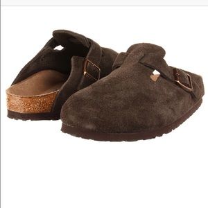 Birkenstock Boston shoe, size 36/US 6, mocha suede