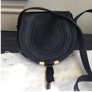 Chloe 'Mini Marcie' Crossbody Bag - Black