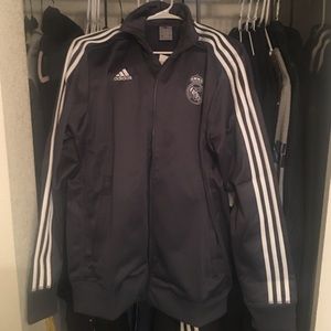 adidas Real Madrid Three-Stripe Soccer Jacket 2016