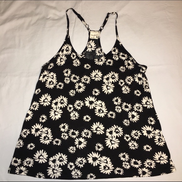 FULL TILT Black & White Racerback Tank