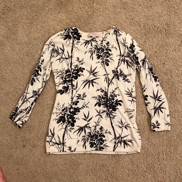 Loft floral light weight sweater