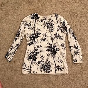 Loft floral light weight sweater