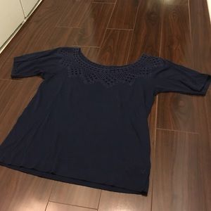 Navy Blue American Eagle Short Sleeve Tee