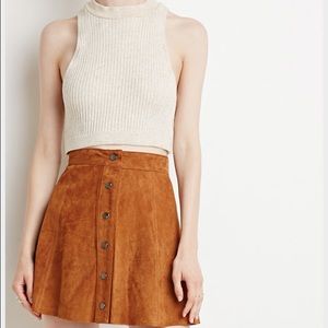 Forever 21 Suede Skirt Small