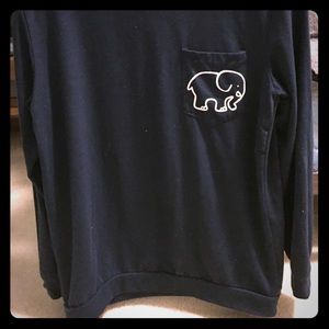 Ivory Ella Navy long sleeve top