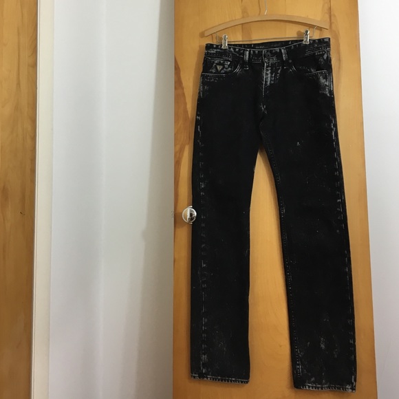GUESS Black Robertson Slim Tapered Jeans 31