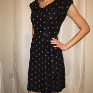 Vintage Dresses - Vintage 1960's Black Cotton Eyelet Wiggle Dress Vintage Dresses - Vintage 1960's Black Cotton Eyelet Wiggle Dress