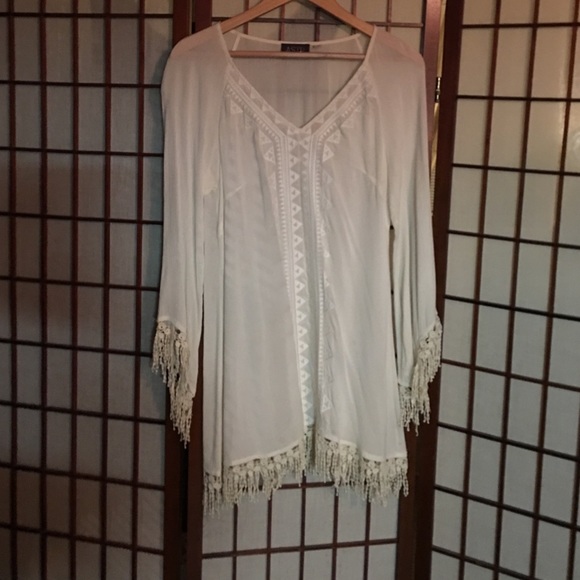 Creme shirt/dress
