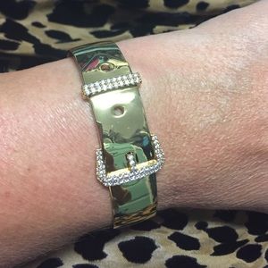 Brand new Rachel Zoe gold and rhinestone bracelet