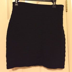 Express black mini skirt