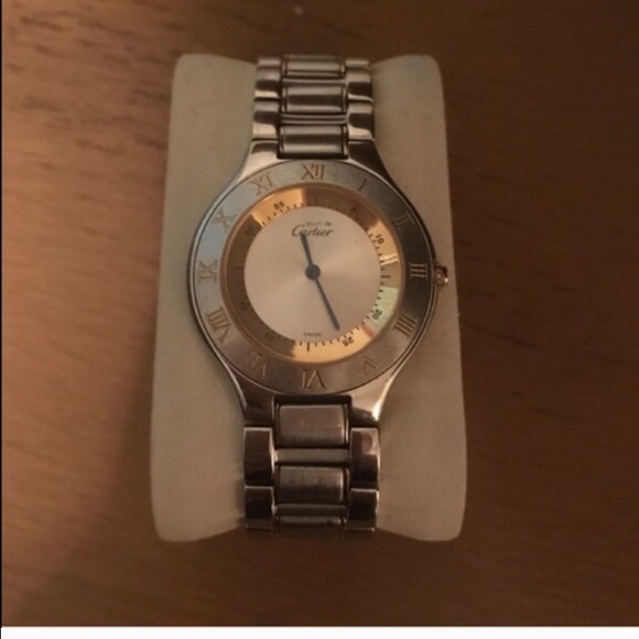 Two tone Cartier watch