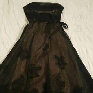 Floral Sheer Detail Cocktail Dress