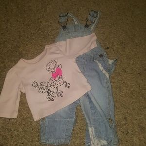 A Child's Place poodle shirt w/ Oshkosh B'gosh