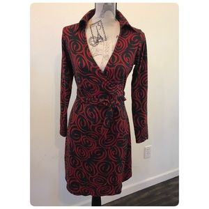 Beautiful red wrap dress