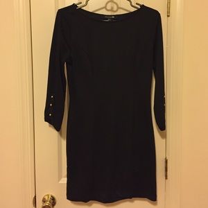 Black tight sweater dress