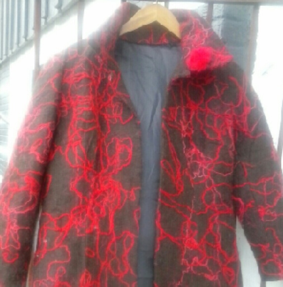 Large no button coat