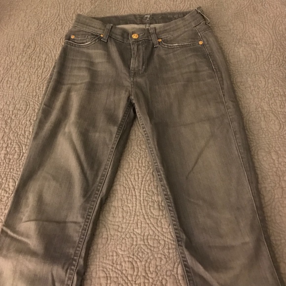 7 For All Mankind Grey Skinny jeans
