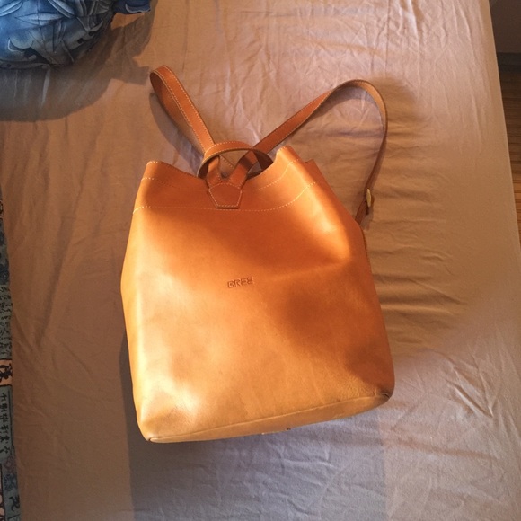 j crew leather backpack