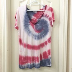 Tie dye v-neck