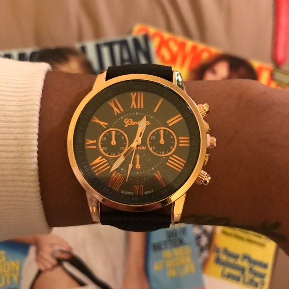 Geneva Accessories - Black Geneva Watch Brand New