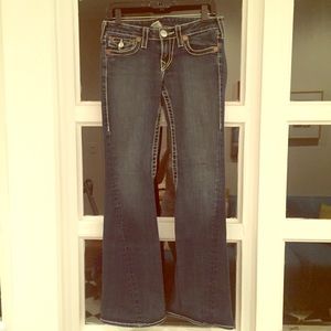 True Religion dark wash bootcut jeans