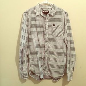 Long sleeve button up shirt.