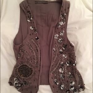 ZARA beaded vest