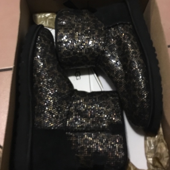 Uggs size 5 - W mini Bailey bow glitter black - Picture 2 of 3