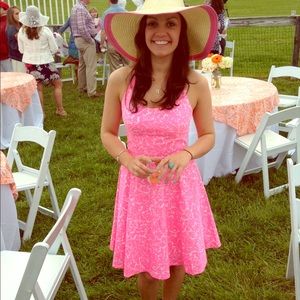 Fluorescent Lilly Pulitzer dress with lace detail