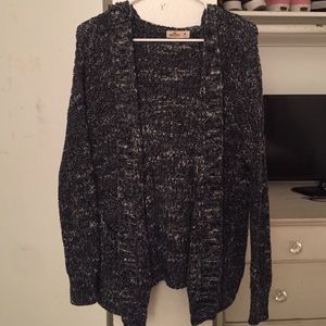 Hollister over sized knitted sweater with hood