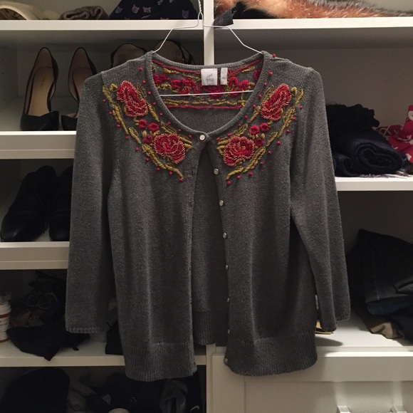 Beaded J. Jill Cardigan